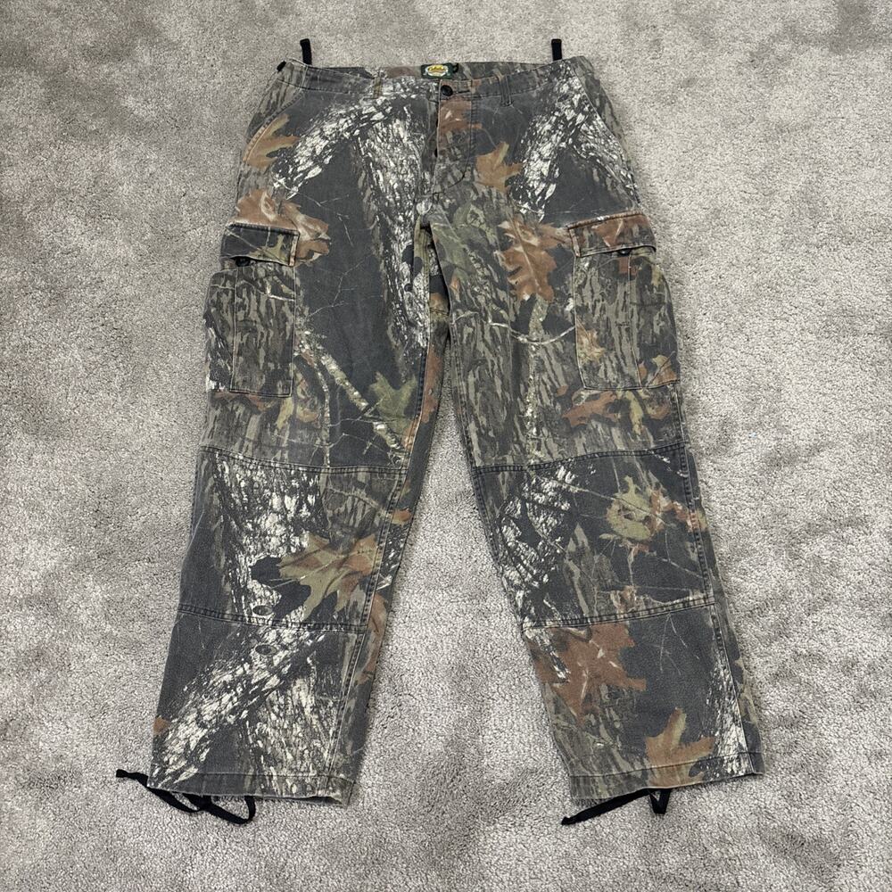 Cabelas Cargo Pants Mens 40 X 30 Adjustable Mossy Oak Camouflage Hunting